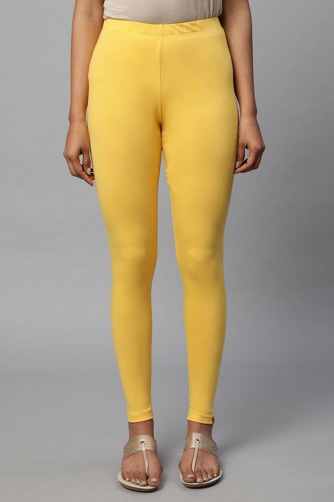 yellow-cotton-lycra-tights