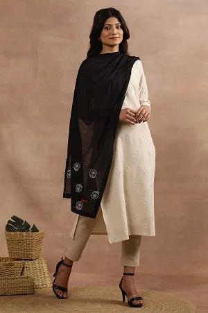 black-floral-embroidered-cotton-dupatta