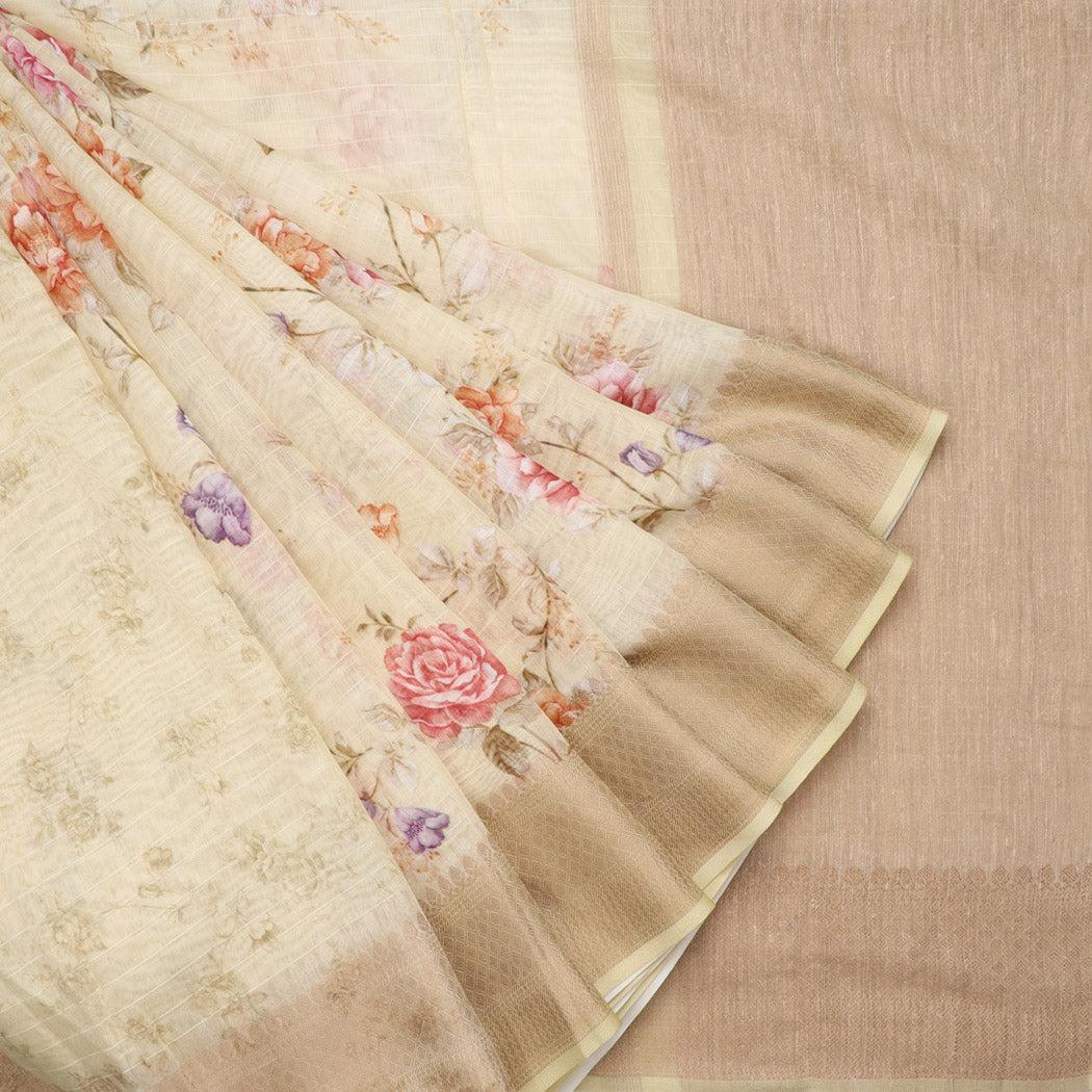 beige-chanderi-silk-saree-with-printed-floral-pattern