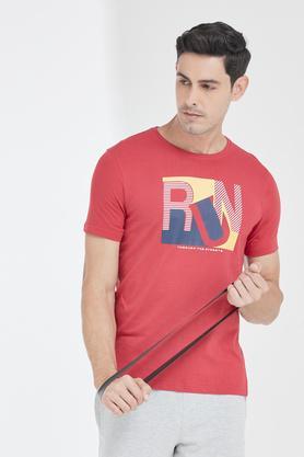 solid-cotton-regular-fit-mens-t-shirt---red