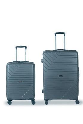 groove-set-of-2-polypropylene-grey-trolley-bags(55-cm,65-cm)-with-8-wheels-and-tsa-lock---grey