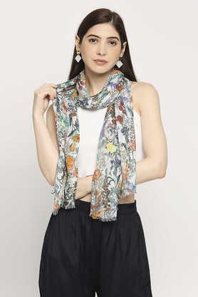 floral-viscose-knit-women's-casual-scarf---multi