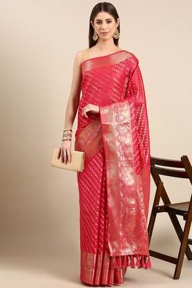 embroidered-silk-festive-wear-women's-saree---pink