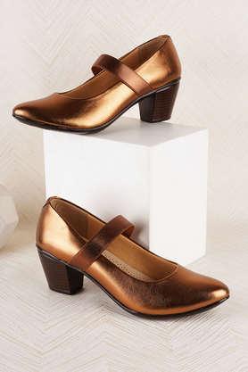 synthetic-slipon-women's-casual-mules---copper