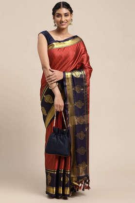 embellished-silk-festive-wear-women's-saree---maroon