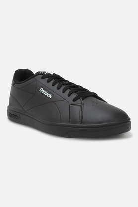 synthetic-lace-up-unisex-sports-shoes---black