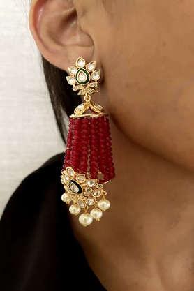 bloom-collection-brass-18k-yellow-gold-plated-red-bead-zunaira-kundan-tassel-ethnic-earrings