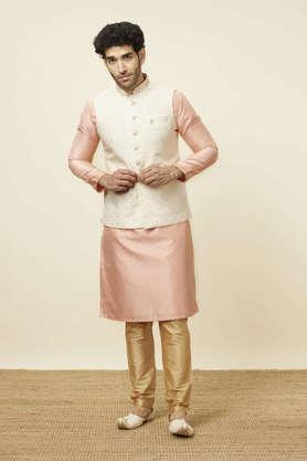 jacquard-cotton-blend-regular-fit-men's-nehru-jacket---cream