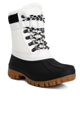 capucine-fur-collar-contrasting-lug-sole-women's-boots---white