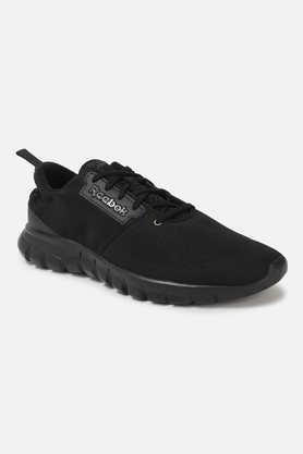 synthetic-lace-up-men's-sports-shoes---black