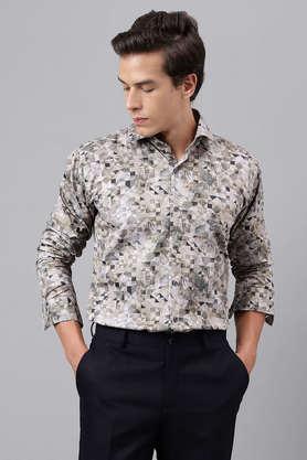 geometric-print-satin-slim-fit-men's-formal-shirt---multi