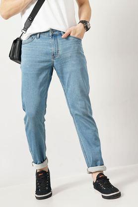light-wash-cotton-slim-fit-men's-jeans---blue