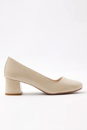 pu-slipon-women's-casual-block-heels---nude