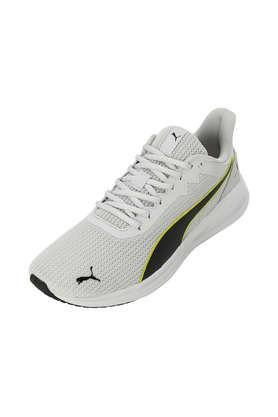 mesh-lace-up-women's-sports-shoes---grey