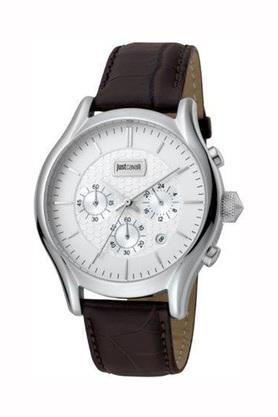 mens-white-dial-leather-chronograph-watch