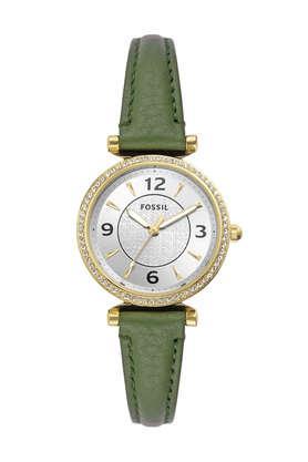 carlie-28-mm-silver-dial-leather-analog-watch-for-women---es5298i
