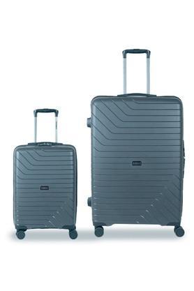 groove-set-of-2-polypropylene-grey-trolley-bags(55-cm,75-cm)-with-8-wheels-and-tsa-lock---grey