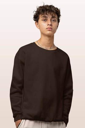 basics-round-neck-mens-sweatshirt---brown