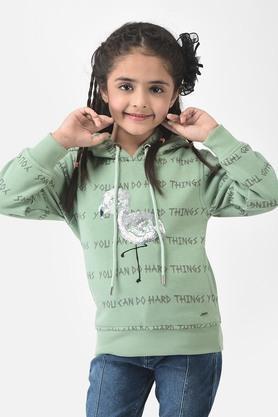 printed-poly-cotton-hood-girls-sweatshirt---green