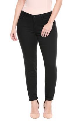 womens-5-pocket-coated-jeans---black