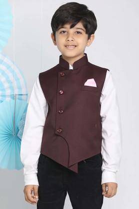 solid-cotton-blend-mandarin-boys-nehru-jacket---maroon