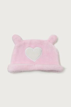 solid-cotton-regular-fit-infant-girls-cap---pink