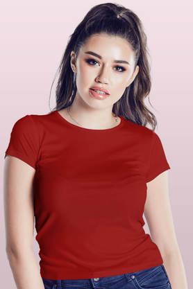 basics-round-neck-womens-t-shirt---red