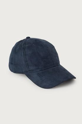 solid-polyester-regular-fit-men's-cap---sea-blue