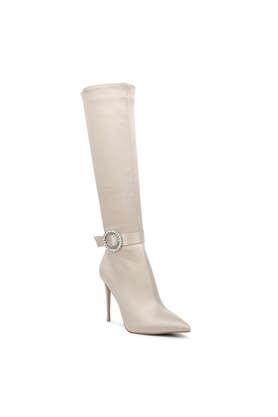 pu-zipper-women's-party-wear-boots---natural