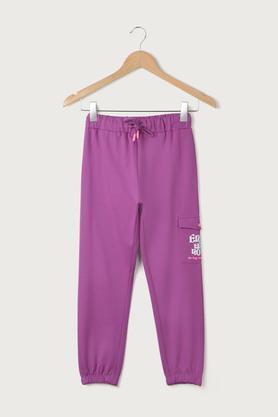 solid-cotton-regular-fit-girls-track-pants---purple
