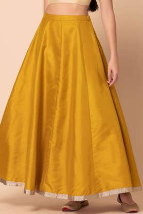 regular-fit-full-length-silk-women's-casual-wear-kalidar-lehenga-skirt---yellow