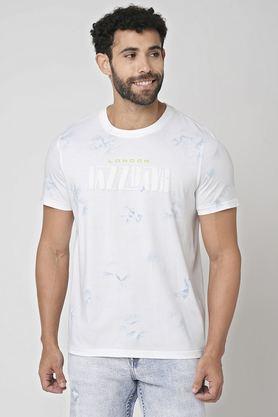 printed-cotton-round-neck-men's-t-shirt---white