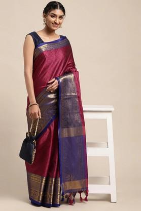 embellished-silk-festive-wear-women's-saree---maroon