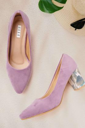 synthetic-slipon-women's-party-wear-pumps---purple