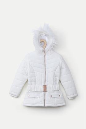 solid-polyester-hood-girls-jacket---white