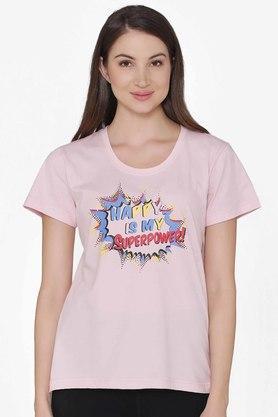 women's-cotton-rich-text-print-top-in-pink---pink