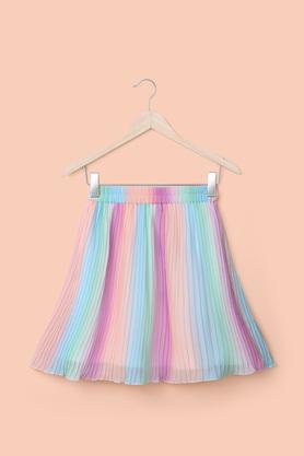 printed-polyester-regular-fit-girl's-skirts---multi