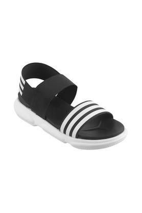 fabric-buckle-womens-athleisure-sandals---black