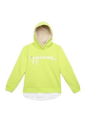solid-cotton-hood-girls-sweatshirt---green