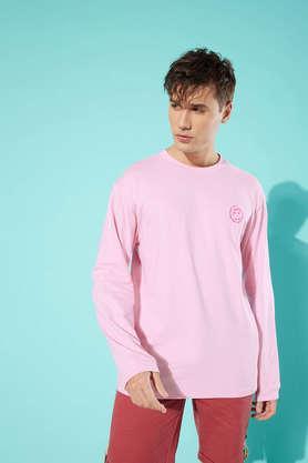graphic-cotton-tailored-fit-men's-oversized-t-shirt---pink