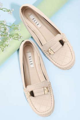 synthetic-slipon-women's-casual-loafers---cream