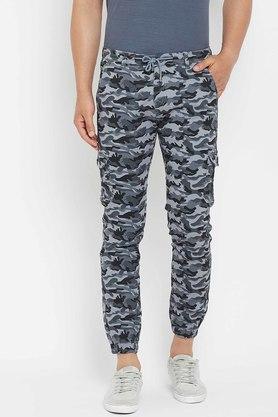 printed-cotton-slim-fit-mens-trousers---grey