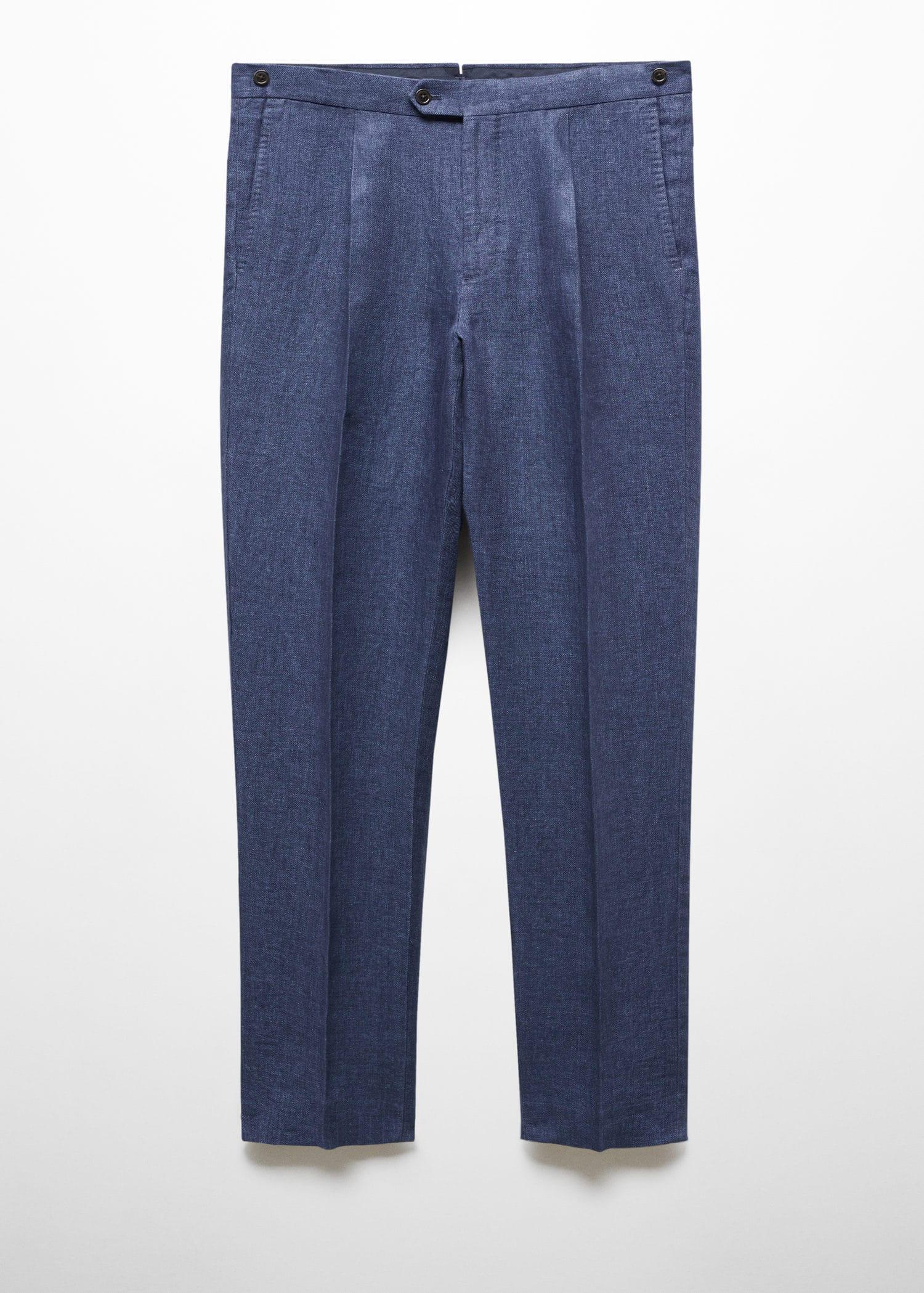 slim-fit-suit-pants-100%-herringbone-linen
