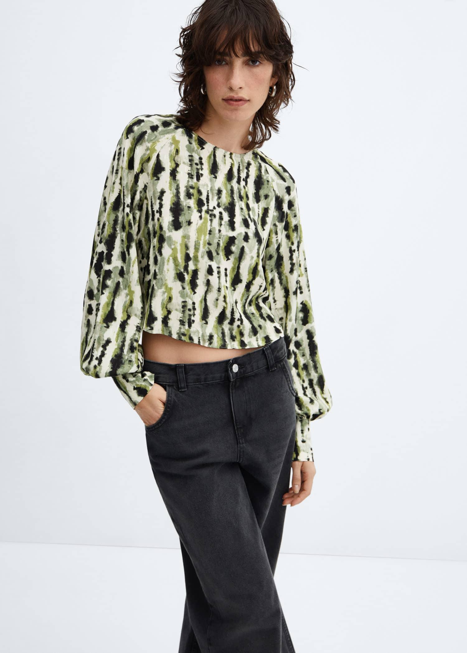 bow-printed-blouse