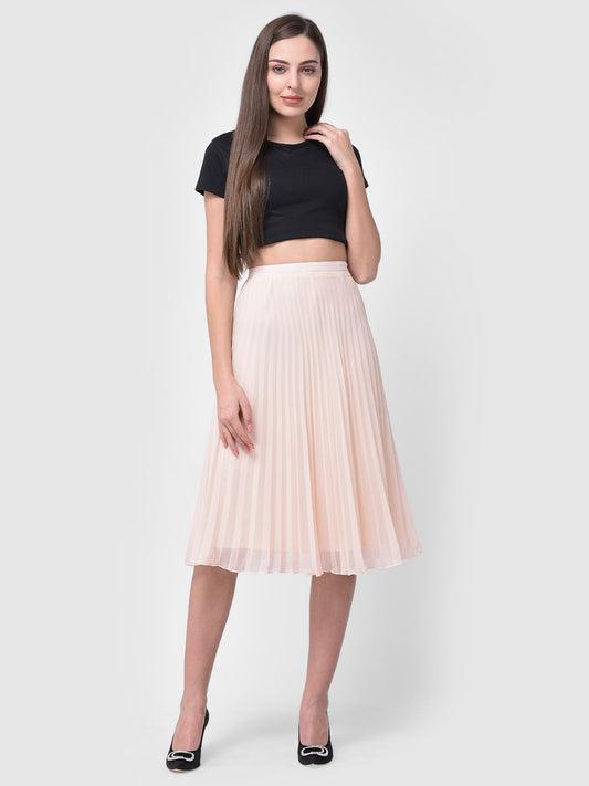 peach-pleated-skirt