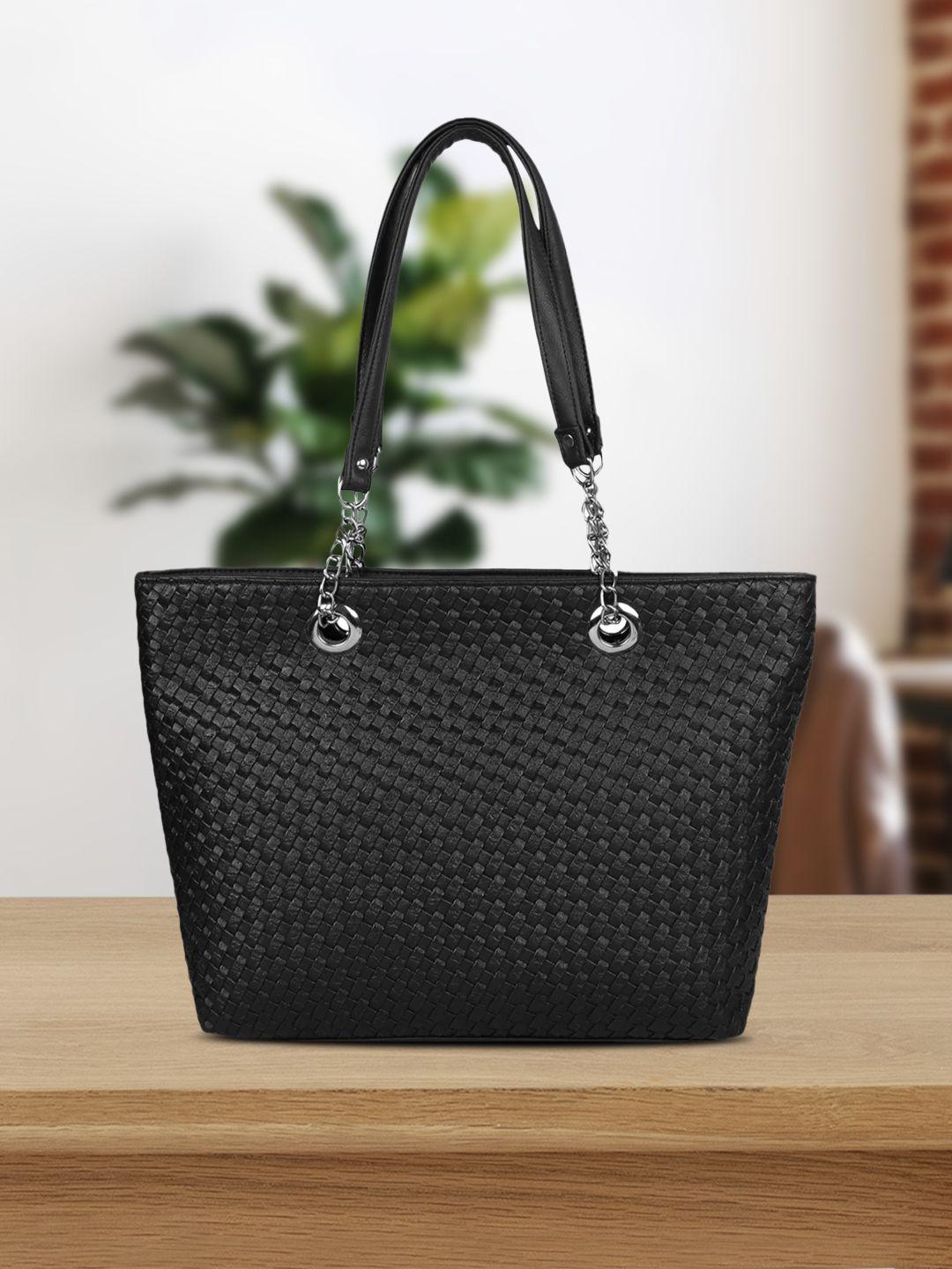 osaiz-black-textured-tote-bag