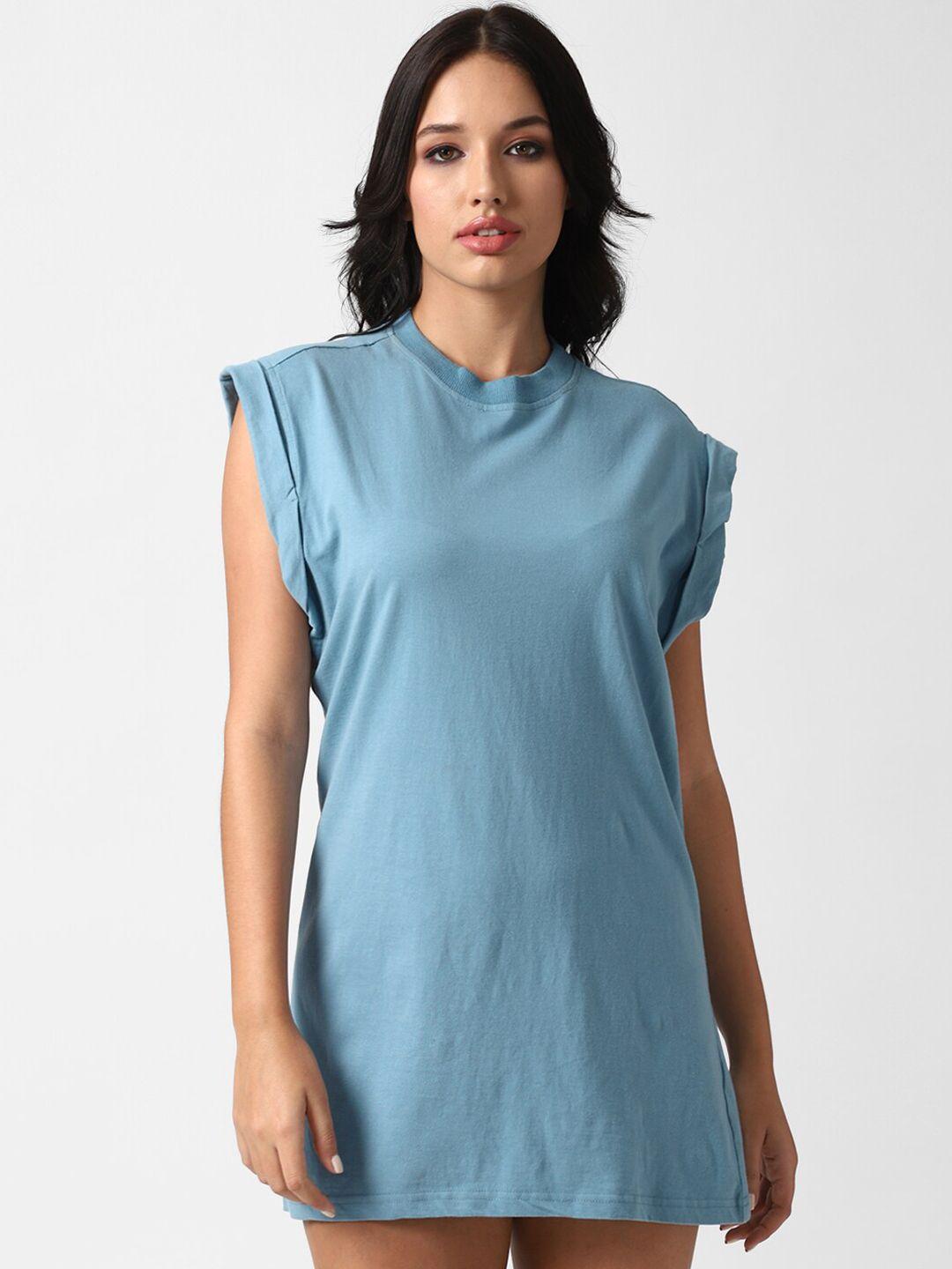 forever-21-women-blue-pure-cotton-t-shirt-mini-dress