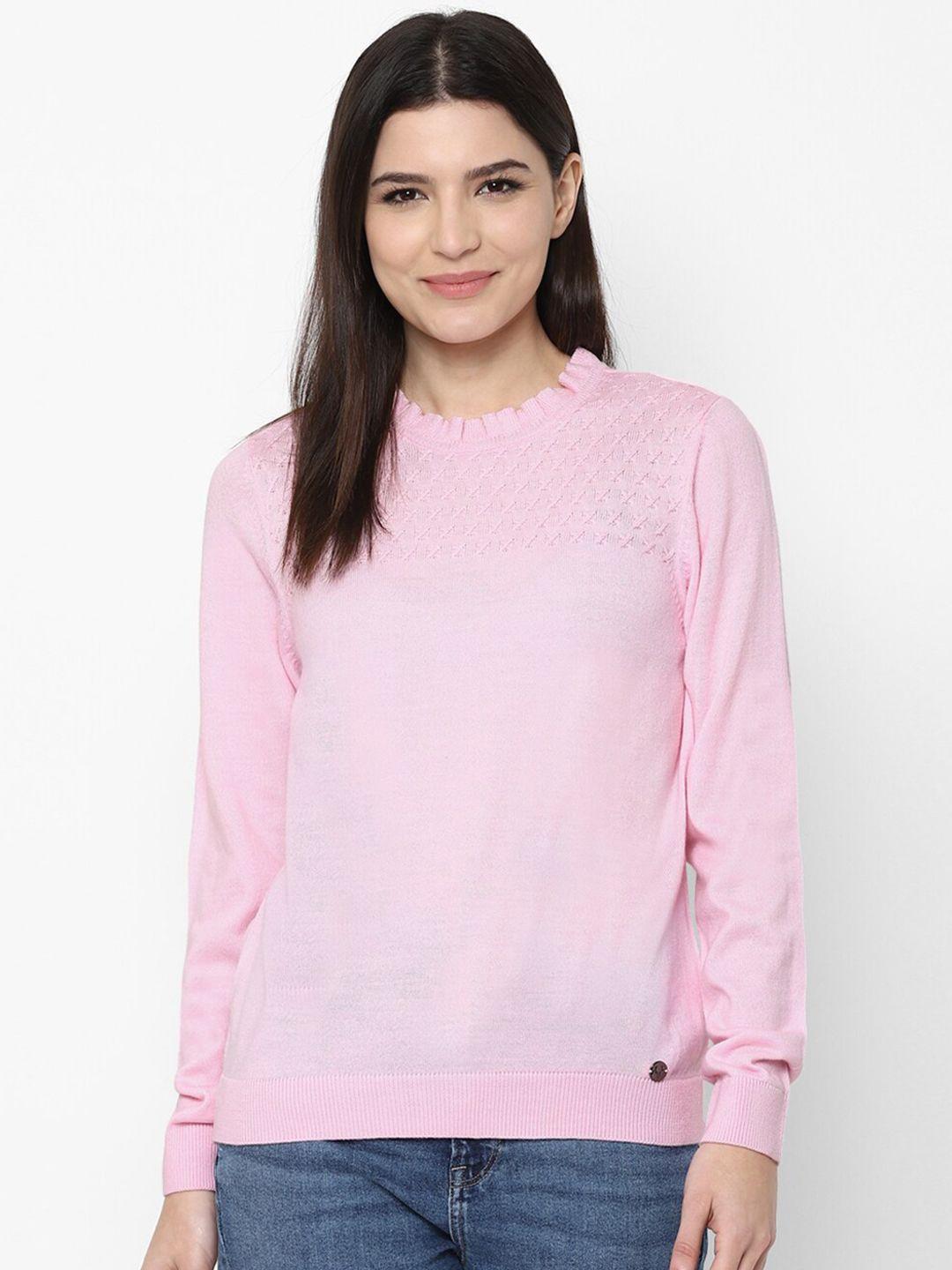 allen-solly-woman-women-pink-sweater-vest