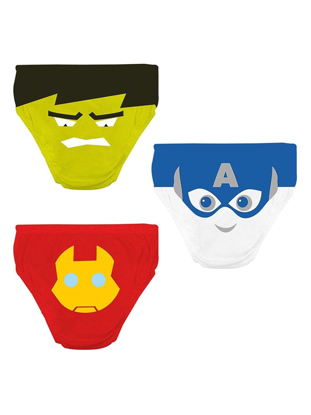 You Got Plan B Pack of 3 Boys Multi-coloured Marvel-OUS Printed Briefs