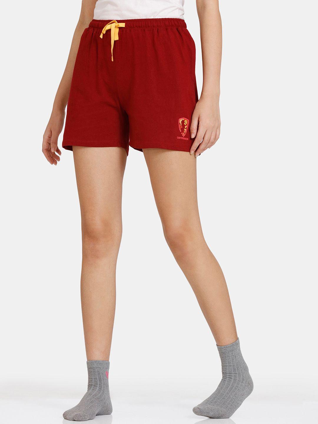 zivame-women-red-shorts